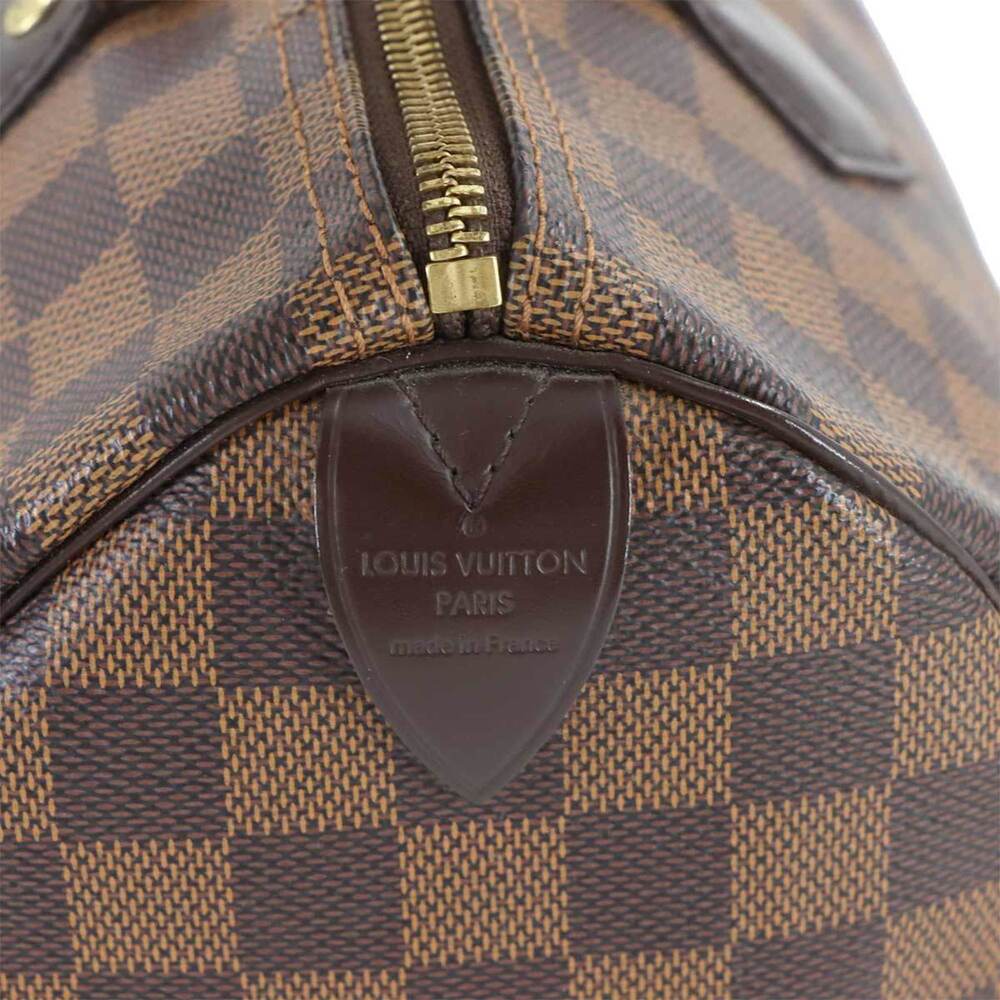 LOUIS VUITTON Authentic Brown Damier Speedy 30 Boston Bag - Picture 8 of 9